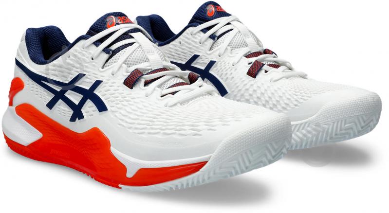 Кросівки чоловічі Asics GEL-RESOLUTION 9 CLAY 1041A375_102 р.46 білі - фото 4