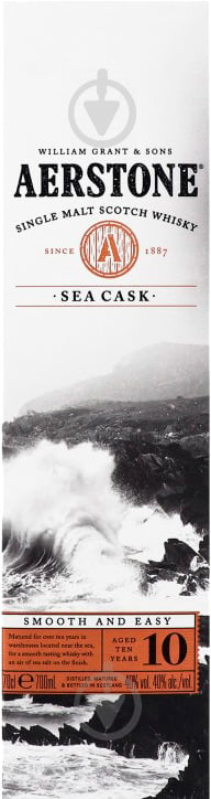 Віскі Aerstone Sea Cask 10 років витримки 40% (5010327415277) 0,7 л - фото 3