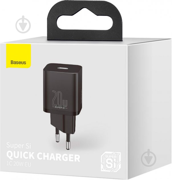 Сетевое зарядное устройство BASEUS Super Si USB-C 20W (CCSUP-B01) Black - фото 10