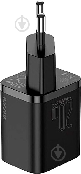 Сетевое зарядное устройство BASEUS Super Si USB-C 20W (CCSUP-B01) Black - фото 3