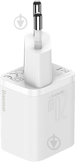 Сетевое зарядное устройство BASEUS Super Si USB-C 20W (CCSUP-B02) White - фото 3