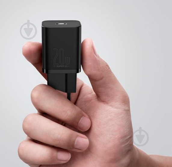 Сетевое зарядное устройство BASEUS Super Si USB-C 20W (TZCCSUP-B01) Black - фото 10 Сетевое зарядное устройство BASEUS Super Si USB-C 20W (TZCCSUP-B01) Black - фото 10