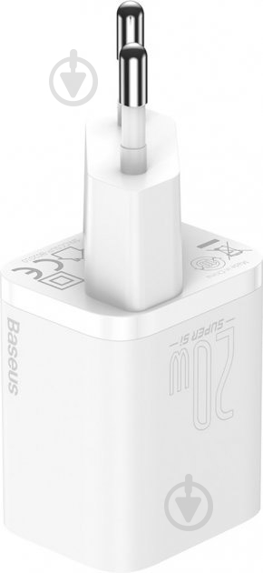 Сетевое зарядное устройство BASEUS Super Si USB-C 20W (TZCCSUP-B02) White - фото 4 Сетевое зарядное устройство BASEUS Super Si USB-C 20W (TZCCSUP-B02) White - фото 4