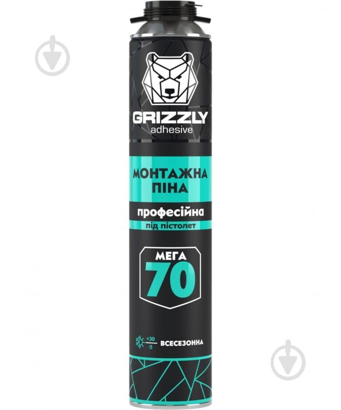Пена монтажная Grizzly профессиональная 900 мл - фото 1