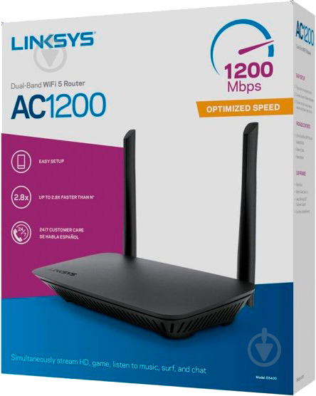 Маршрутизатор Linksys E5400-EU AC1200 - фото 8