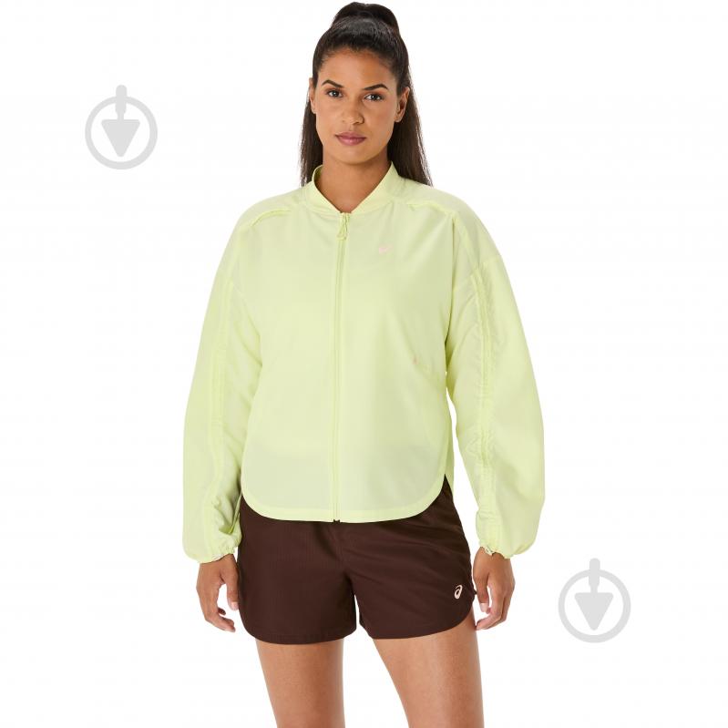Куртка жіноча Asics NAGINO RUN ADJUSTABLE JACKET 2012D138-750 р.S жовто-зелена - фото 1 Куртка жіноча Asics NAGINO RUN ADJUSTABLE JACKET 2012D138-750 р.S жовто-зелена - фото 1
