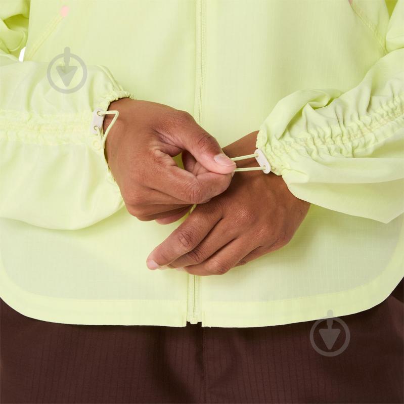 Куртка жіноча Asics NAGINO RUN ADJUSTABLE JACKET 2012D138-750 р.XL жовто-зелена - фото 11