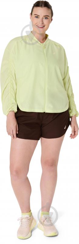 Куртка жіноча Asics NAGINO RUN ADJUSTABLE JACKET 2012D138-750 р.XL жовто-зелена - фото 17