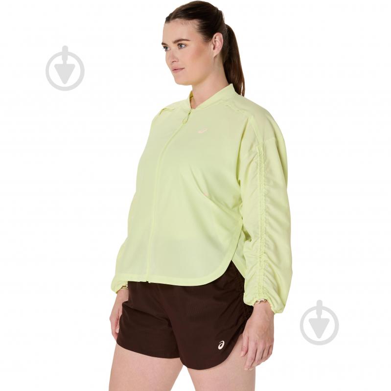 Куртка жіноча Asics NAGINO RUN ADJUSTABLE JACKET 2012D138-750 р.XL жовто-зелена - фото 6