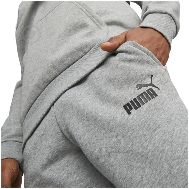 Брюки Puma ESS Logo Pants TR 586716 серый - фото 5