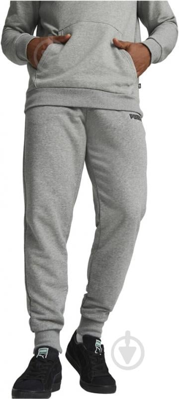 Брюки Puma ESS Logo Pants TR 586716 серый - фото 3