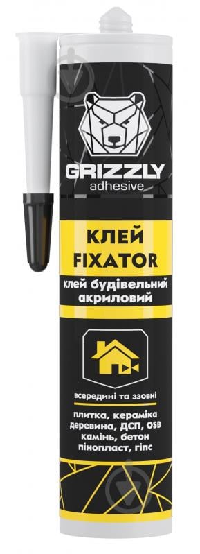 Клей акриловый Grizzly FIXATOR строительный 280 мл - фото 1