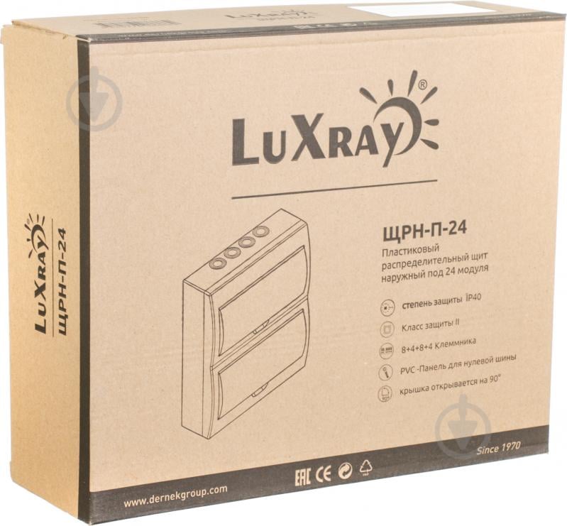 Щиток пластиковий Luxray на 24 модулі зовнішній 731-2000-024 - фото 4