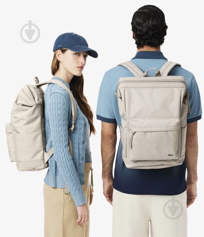 Рюкзак Lacoste NU4598NE-Q18 бежевый - фото 7 Рюкзак Lacoste NU4598NE-Q18 бежевый - фото 7