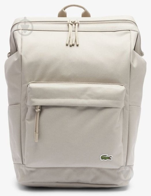 Рюкзак Lacoste NU4598NE-Q18 бежевый - фото 1 Рюкзак Lacoste NU4598NE-Q18 бежевый - фото 1