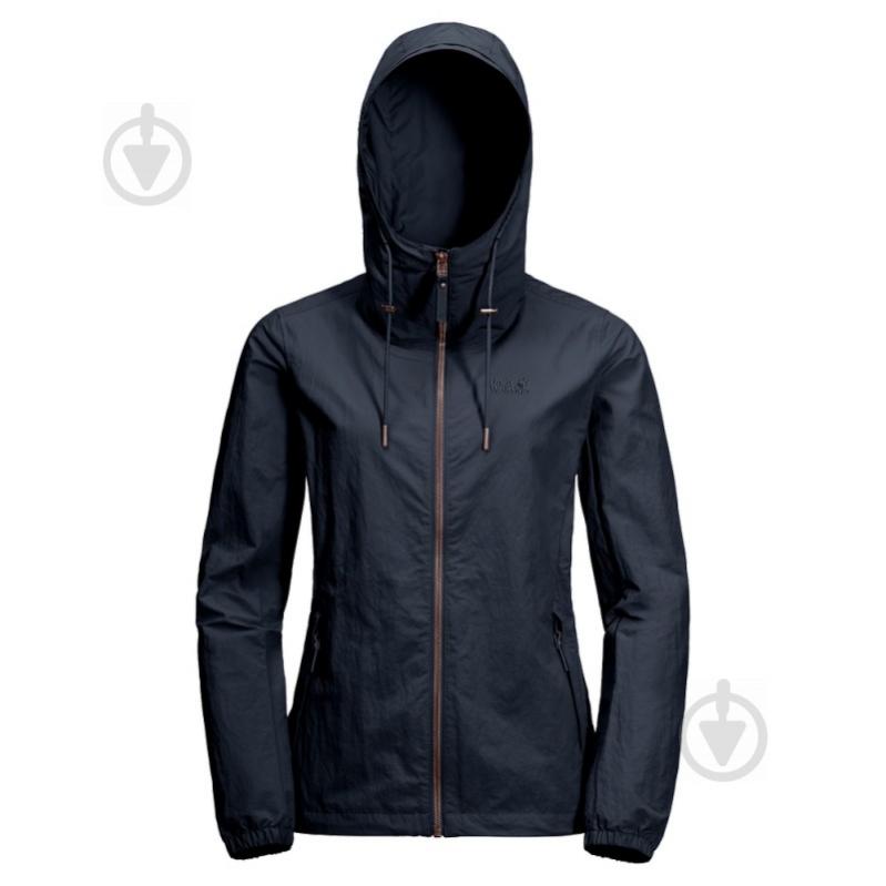 Вітрівка жіноча демісезонна Jack Wolfskin LAKESIDE JACKET W 1305961-1910 р.XS темно-синя - фото 1