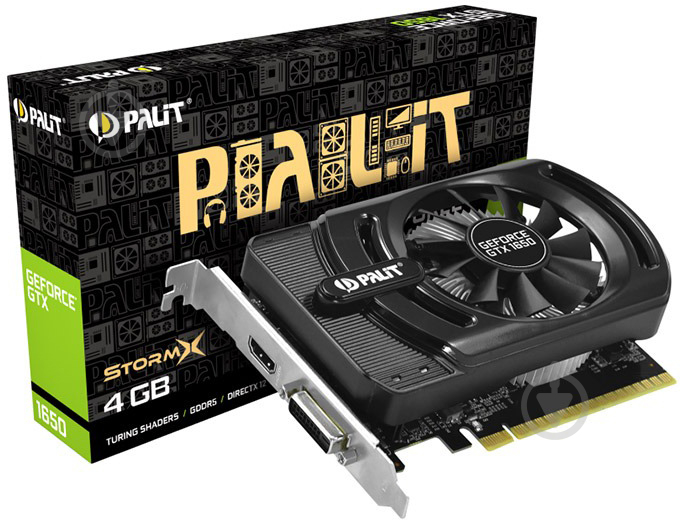 Відеокарта Palit GeForce GTX 1650 StormX 4GB GDDR5 128bit (NE51650006G1-1170F) - фото 1