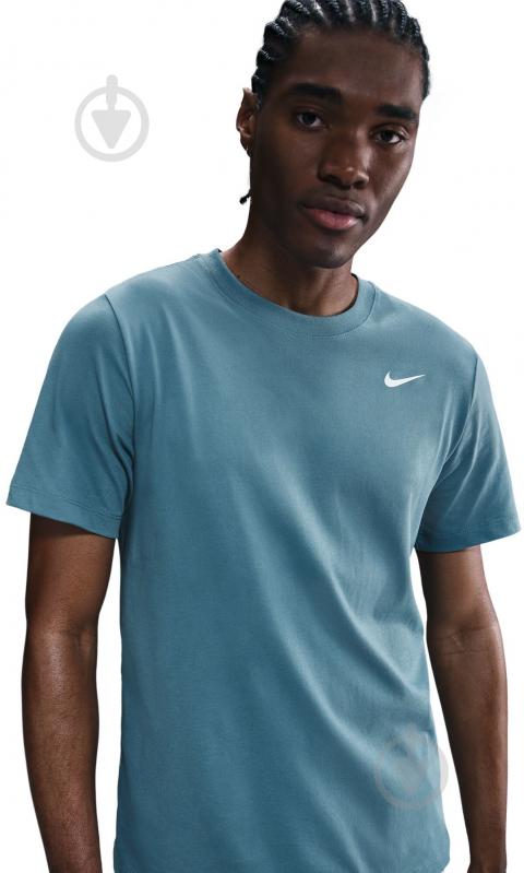 Футболка Nike M NK DF TEE DFC CREW SOLID AR6029-006 р.L бирюзовый - фото 3 Футболка Nike M NK DF TEE DFC CREW SOLID AR6029-006 р.L бирюзовый - фото 3