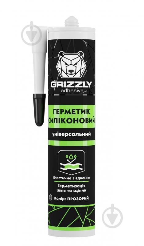 Герметик силіконовий Grizzly універсальний прозорий 280 мл - фото 1 Герметик силіконовий Grizzly універсальний прозорий 280 мл - фото 1