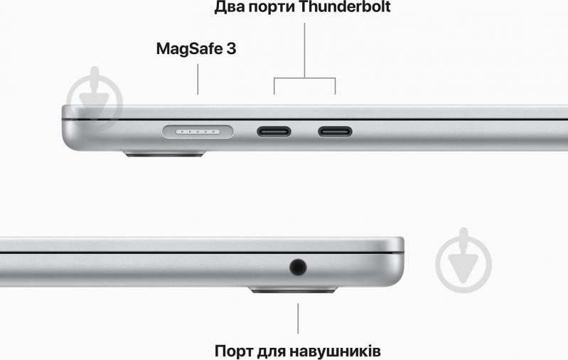 Ноутбук Apple MacBook Air M2 2023 512GB 15,3" (MQKT3UA/A) silver - фото 9