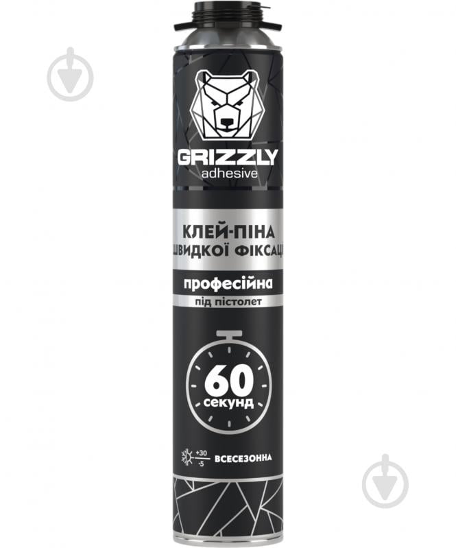 Піна-клей Grizzly швидкої фіксації професійна 750 мл - фото 1