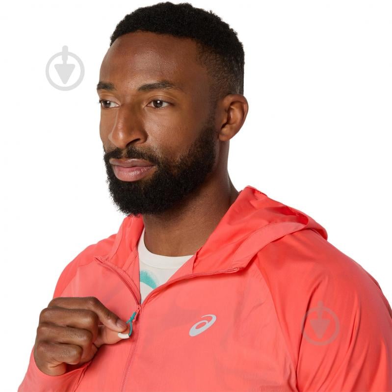 Куртка мужская Asics ROAD PACKABLE JACKET 2011D084-700 р.S оранжевая - фото 4