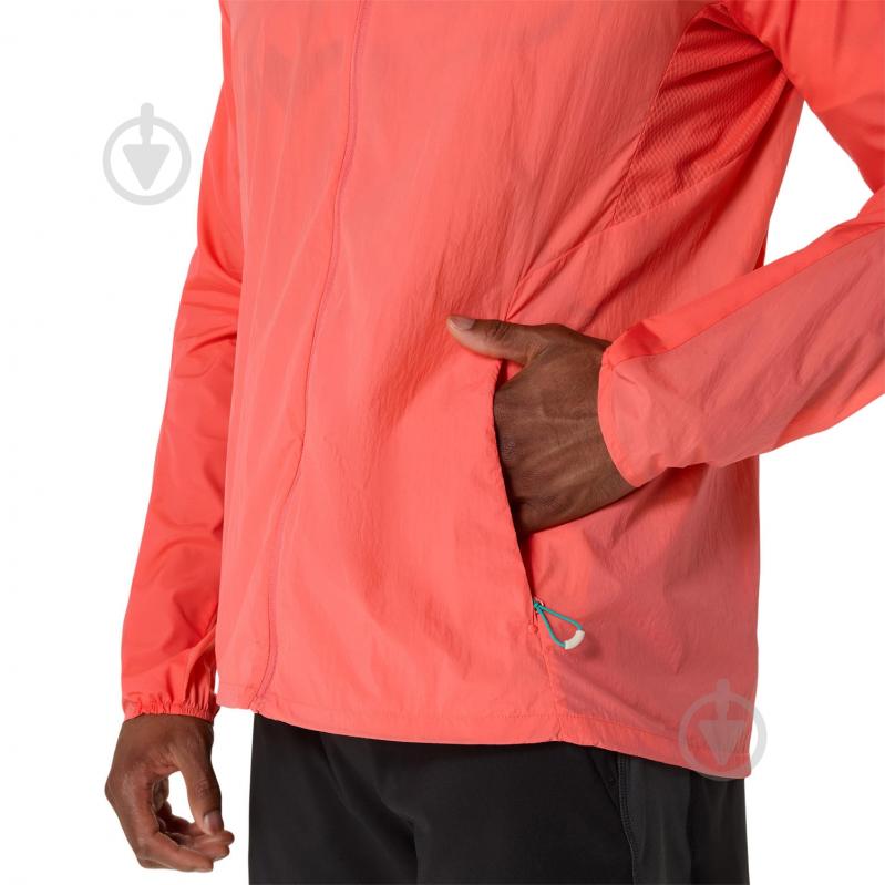 Куртка мужская Asics ROAD PACKABLE JACKET 2011D084-700 р.S оранжевая - фото 5