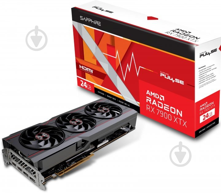 Відеокарта Sapphire AMD RX 7900 XTX Pulse 24GB GDDR6 384bit (11322-02-20G) - фото 5