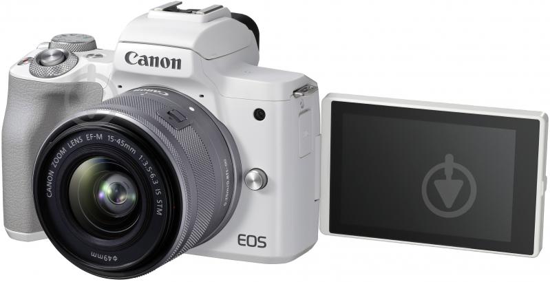 Фотокамера Canon EOS M50 Mark II + 15-45 IS STM KIT white (4729C028) - фото 5