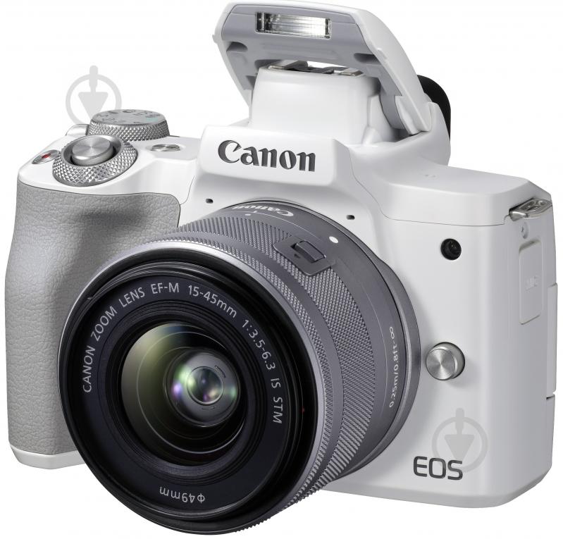 Фотокамера Canon EOS M50 Mark II + 15-45 IS STM KIT white (4729C028) - фото 8