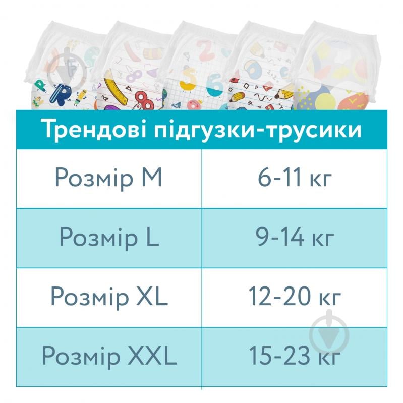 Підгузки-трусики Offspring Aquatic L 9-14 кг 36 шт. - фото 4