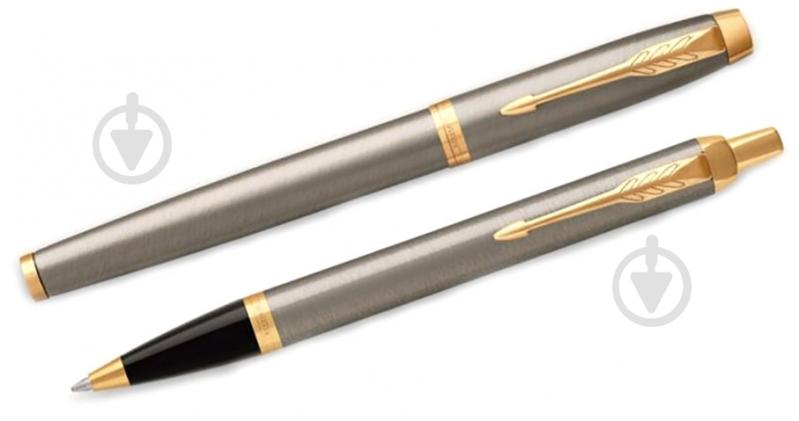 Набір Parker IM 17 Brushed Metal GT RB+BP в подарунковій упаковці - фото 6