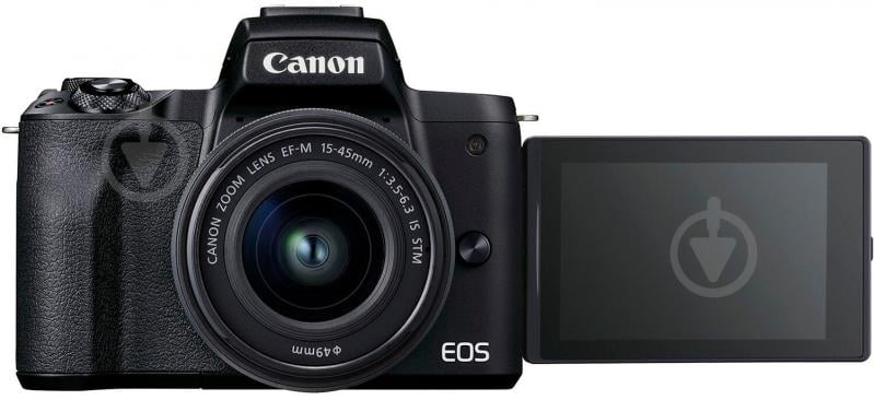 Фотокамера Canon EOS M50 Mark II + 15-45 IS STM KIT Vlogger Kit Black black (4728C050) - фото 4