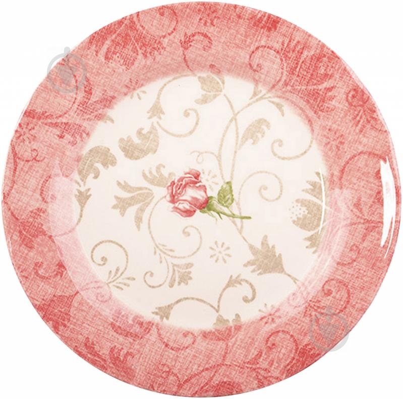 Тарілка десертна Damascus flower Pink 21 см 910-078 Claytan Ceramics - фото 1