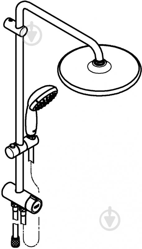 Душевая система Grohe Vitalio Start System 250 26680000T - фото 3