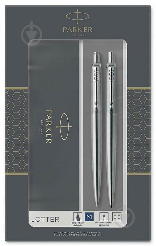 Набір Parker Jotter Stainless Steel CT в подарунковій упаковці - фото 1