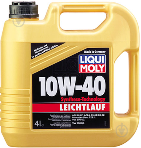 Моторне мастило Liqui Moly Leichtlauf Synthese-Technologie 10W-40 4 л - фото 1