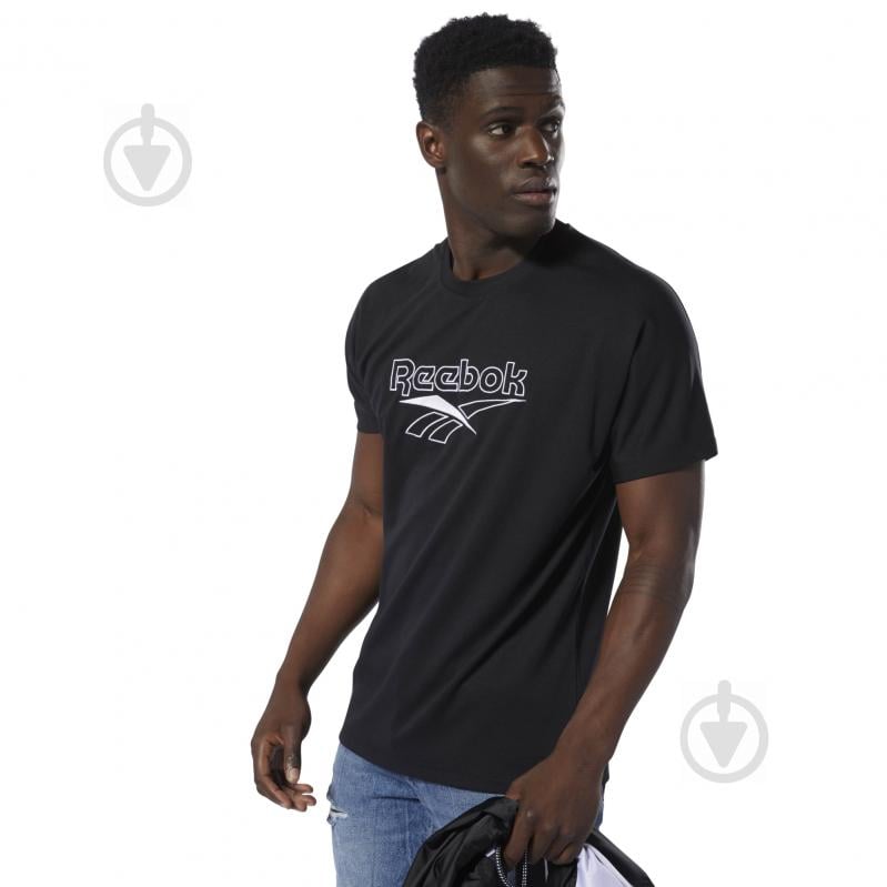 Футболка Reebok CL V UNISEX TEE DT8245 S черный - фото 1