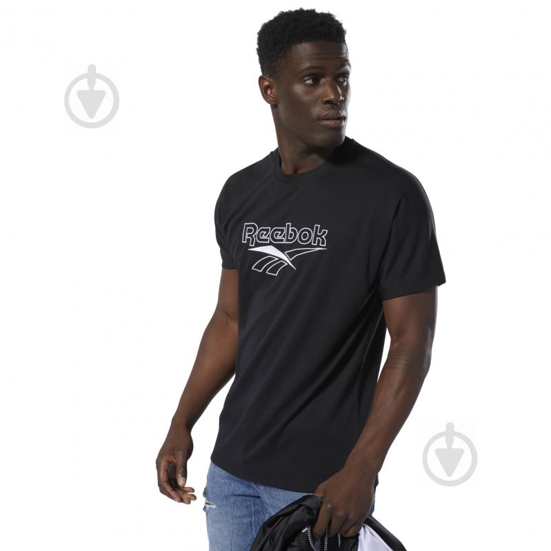 Футболка Reebok CL V UNISEX TEE DT8245 р.XL черный - фото 1