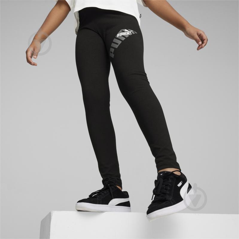 Лосини Puma PUMA POWER LEGGINGS G 67936301 р.176 чорний - фото 3