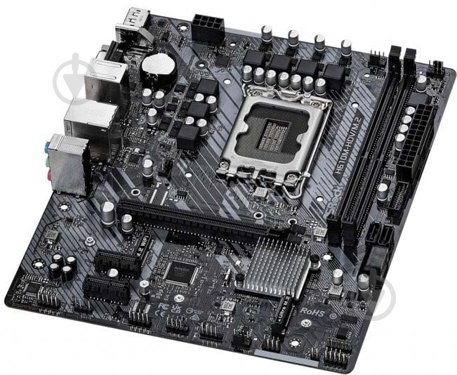 Материнская плата ASRock H610M-HDV (Socket 1700, Intel H610, micro ATX) - фото 3