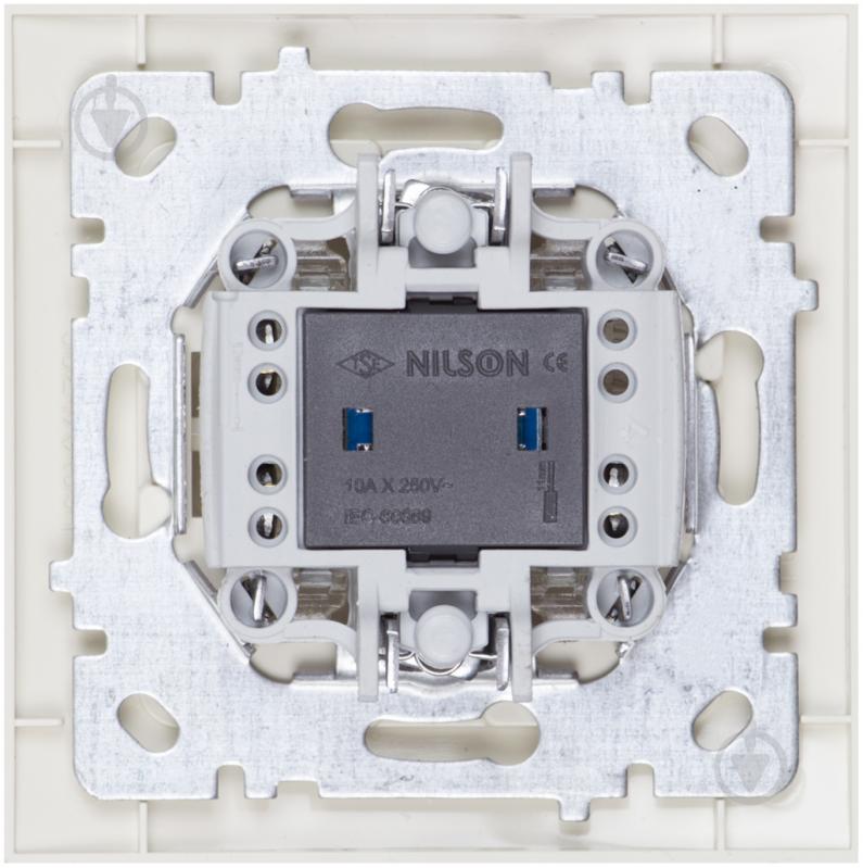 Розетка із заземленням Nilson Touran без шторок кремовий 24121017 - фото 2