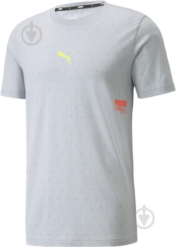 Футболка Puma Fussball STREET Tee 65759101 р.2XL светло-серый - фото 1