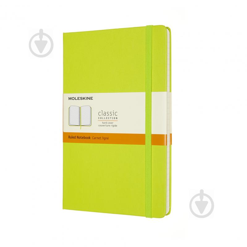 Блокнот для записей Classic 13х21 см линия лимонный зеленый QP060C2 Moleskine - фото 1