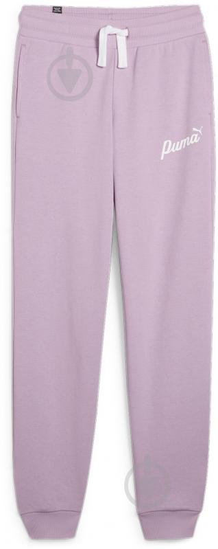 Штани Puma ESS+ SCRIPT PANTS TR G 67940760 р. 152 рожевий - фото 1