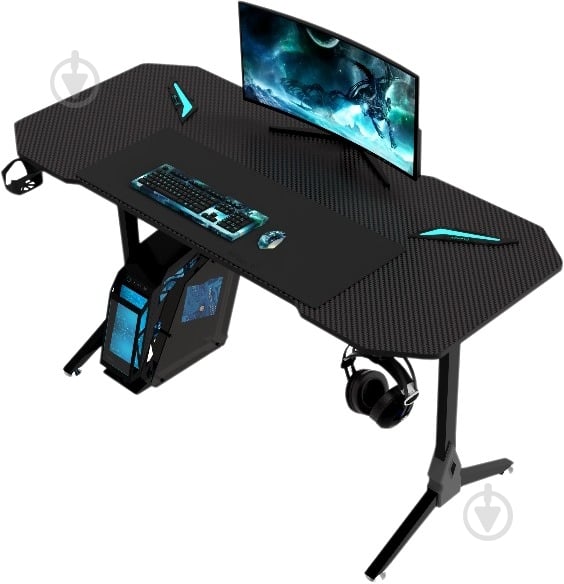 Стол компьютерный GT Racer T-1211 - фото 1 Стол компьютерный GT Racer T-1211 - фото 1