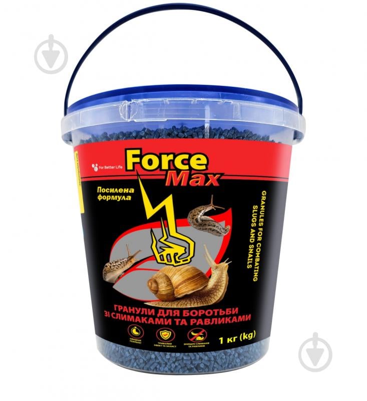 Средство против улиток и слизней Force MAX Гранулы 1 кг - фото 1