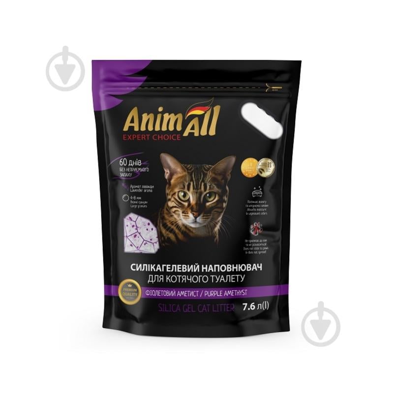 Наповнювач для котячого туалету AnimALL Фіолетовий Аметист 7,6 л - фото 1