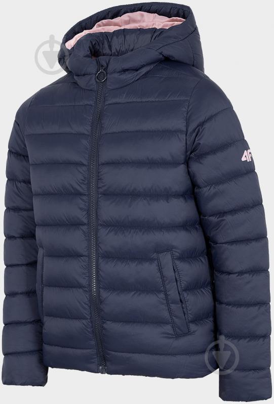 Куртка для девочек демисезонная 4F JACKET JKUDP001 HJZ22-JKUDP001-31S синяя - фото 4