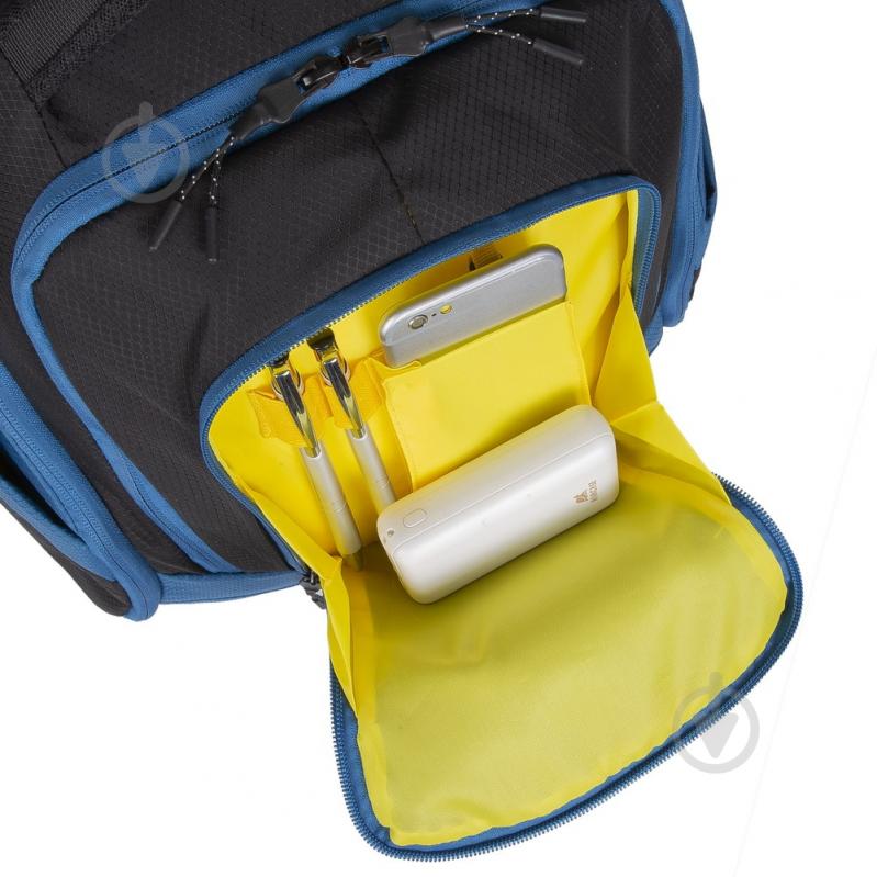 Рюкзак для ноутбука RivaCase 15.6" (5225 (Black/blue)) - фото 4 Рюкзак для ноутбука RivaCase 15.6" (5225 (Black/blue)) - фото 4